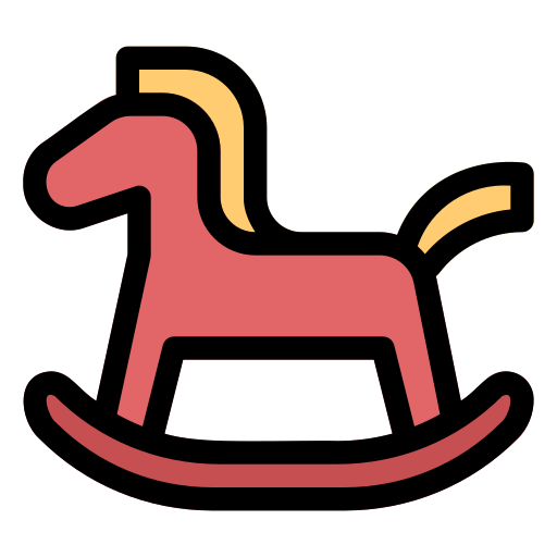 Лошадка-качалка Generic Outline Color иконка