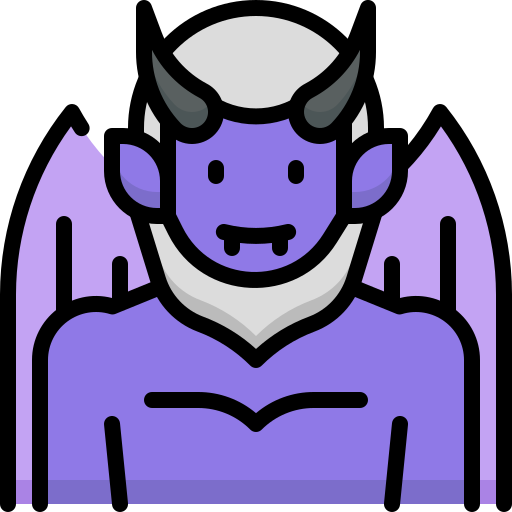 demonio Generic Outline Color icono