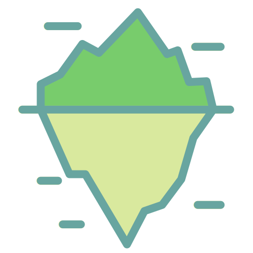 氷山 Generic Outline Color icon