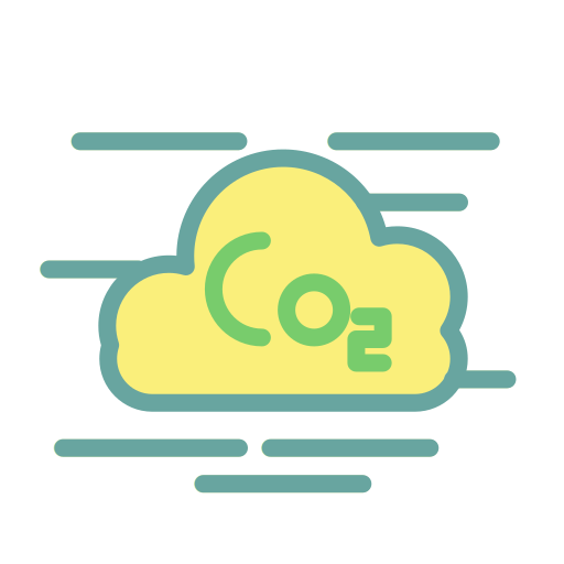 CO2 cloud Generic Outline Color icon