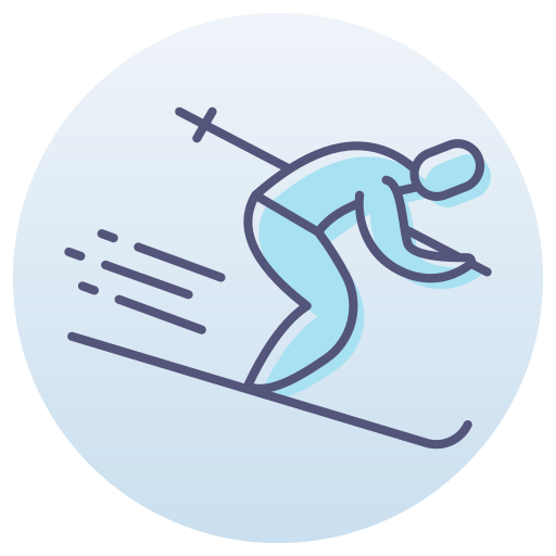 Skiing Generic Circular icon