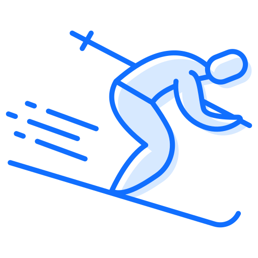 Skiing Generic Blue icon