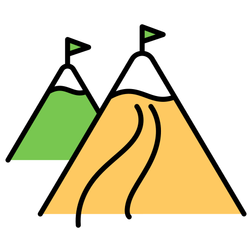 esquí Generic Outline Color icono