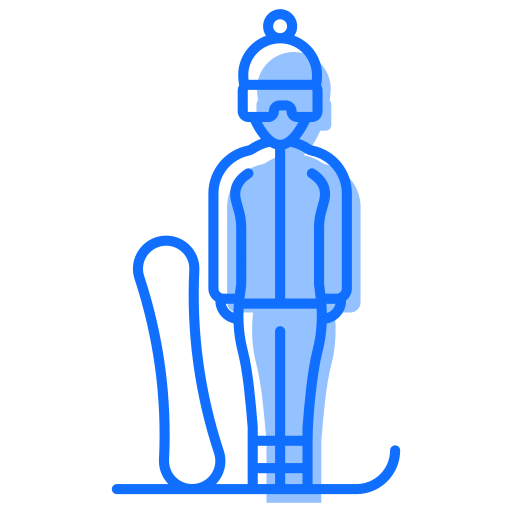 esquiar Generic Blue icono