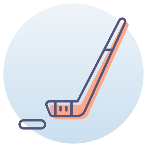 palos de hockey Generic Circular icono