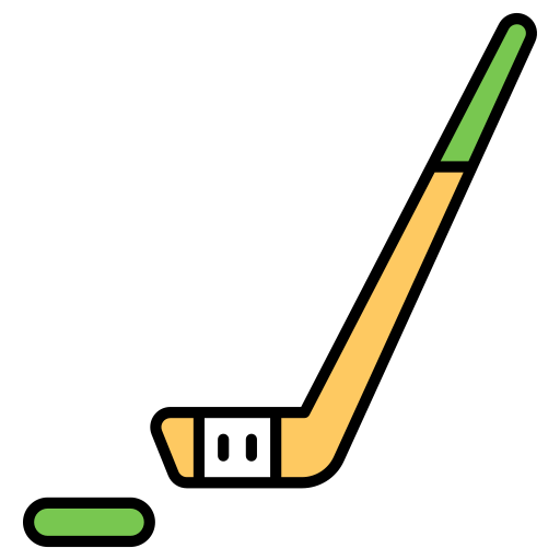 palos de hockey Generic Outline Color icono