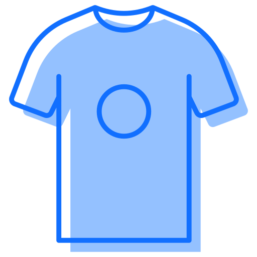 t-shirt Generic Blue Icône
