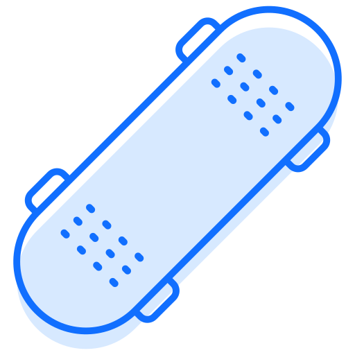 skateboard Generic Blue icon
