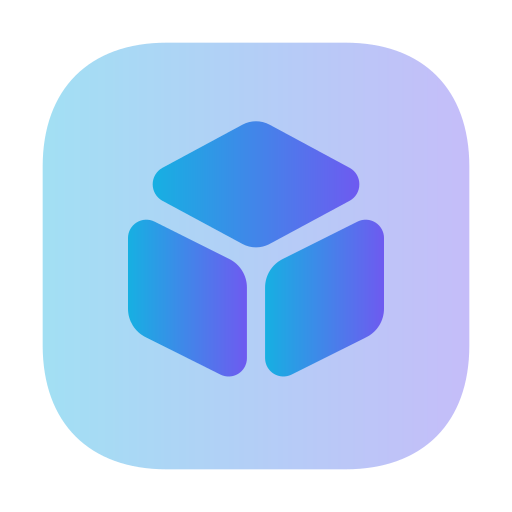 Cube 3d Generic Blue icon