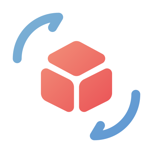Cube 3d Generic Flat Gradient icon