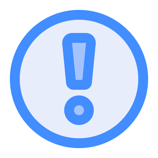 Warning Generic Blue icon