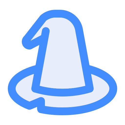 Witch hat Generic Blue icon