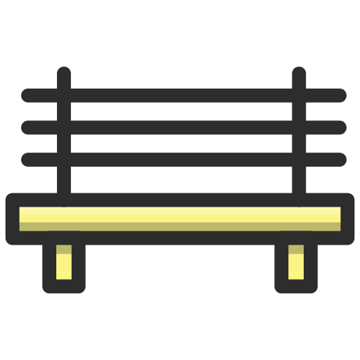 ベンチ Generic Outline Color icon