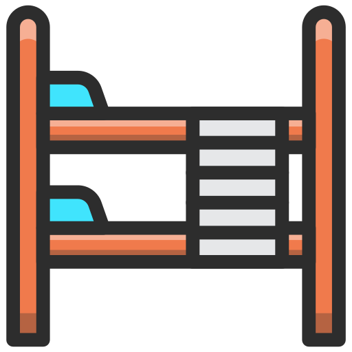 Bunk bed Generic Outline Color icon