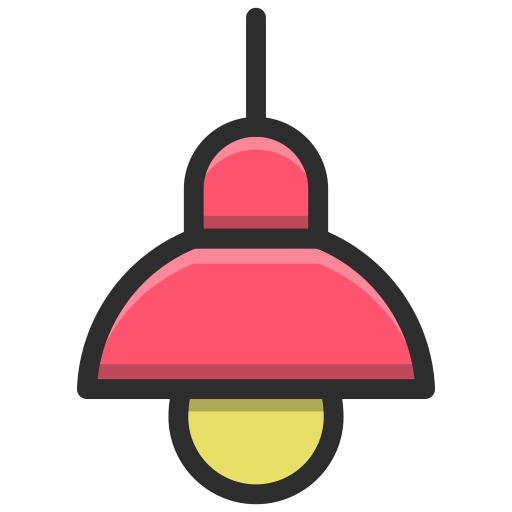 シーリングライト Generic Outline Color icon