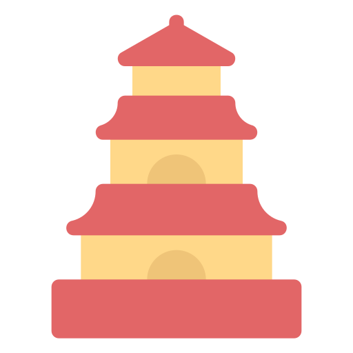 Пагода Generic Flat иконка