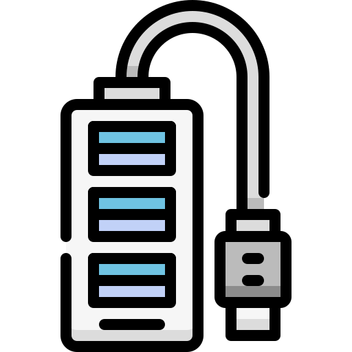 usb-hub Generic Outline Color icon