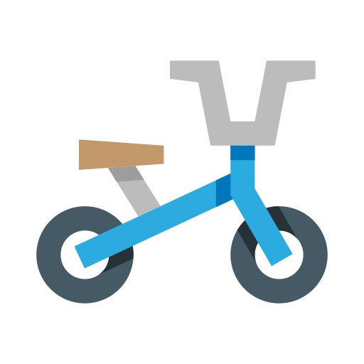 bicicleta de bebé edt.im Lineal color icono