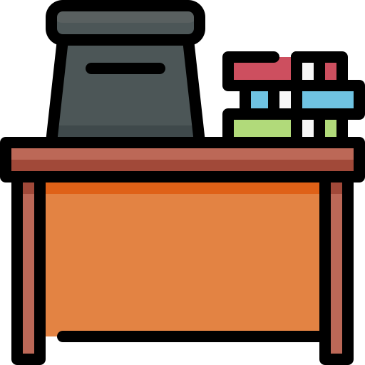 Desk Generic Outline Color icon