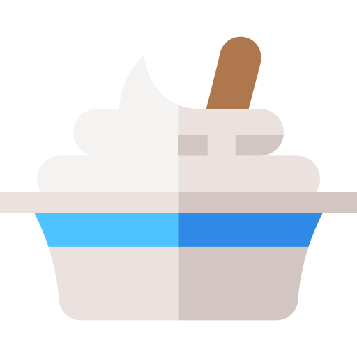 jogurt grecki Basic Straight Flat ikona