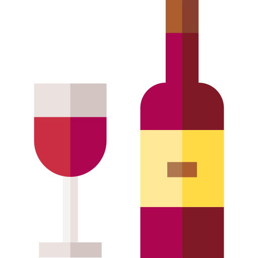 Wine Basic Straight Flat icon