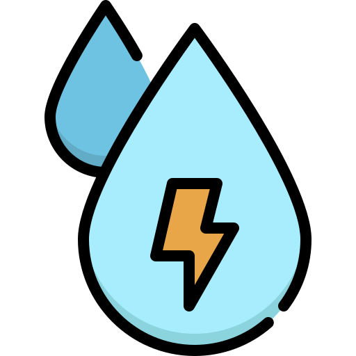 물 에너지 Generic Outline Color icon