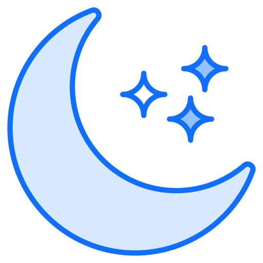 media luna Generic Blue icono