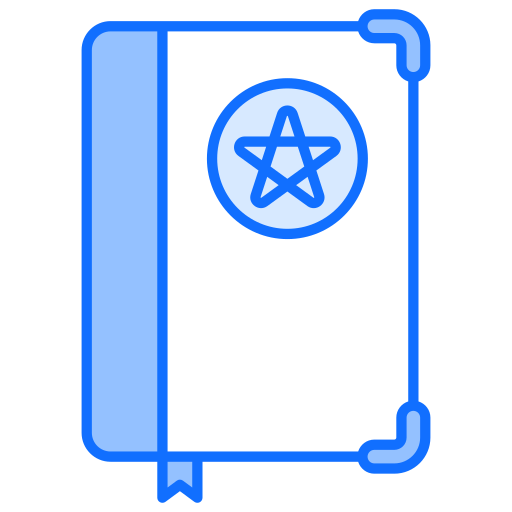 magisch boek Generic Blue icoon