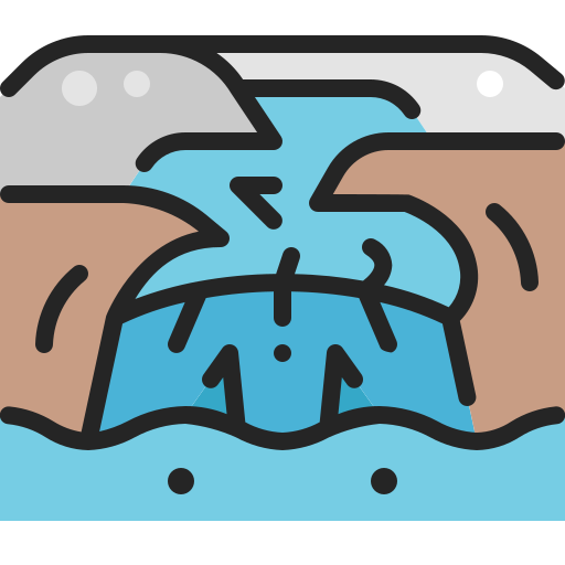 gletsjer Generic Outline Color icoon