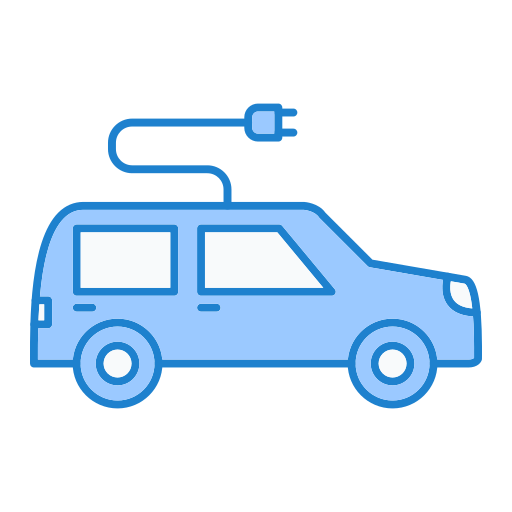 elektrische auto Generic Blue icoon