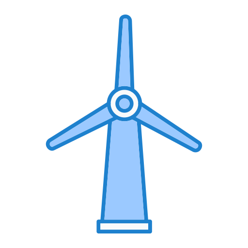 turbina eólica Generic Blue icono
