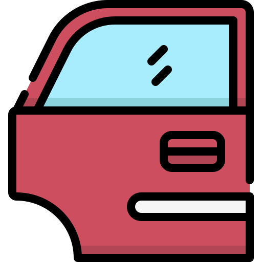 drzwi samochodowe Generic Outline Color ikona