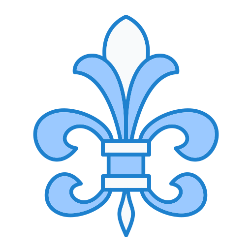 Fleur de lis Generic Blue icon