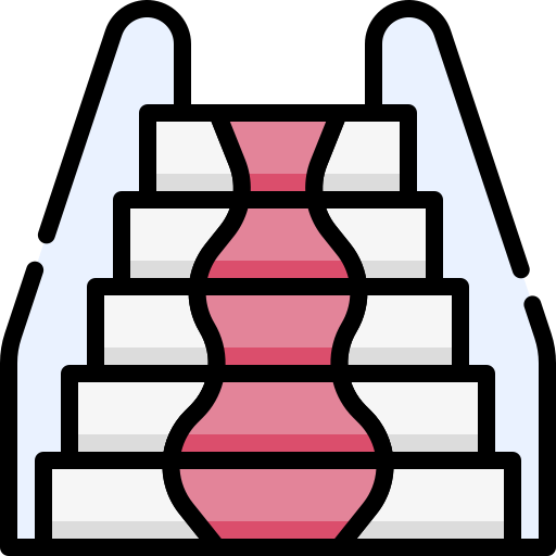 Stair Generic Outline Color icon