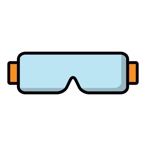 veiligheidsbril Generic Outline Color icoon