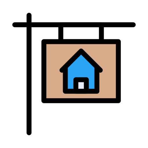 letrero Vector Stall Lineal Color icono