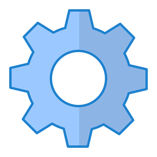 Gear Generic Blue icon