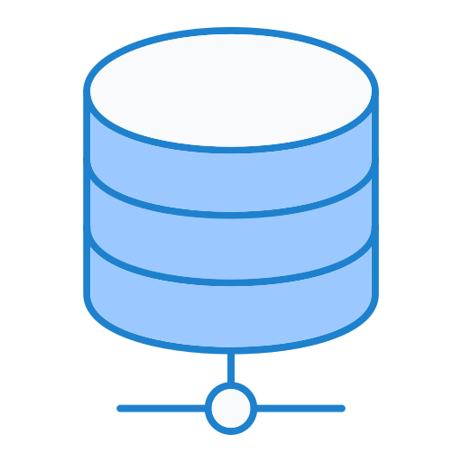 armazenamento de dados Generic Blue Ícone
