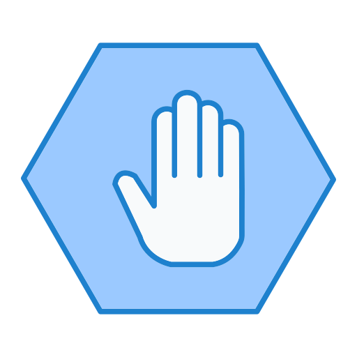 halt Generic Blue icon
