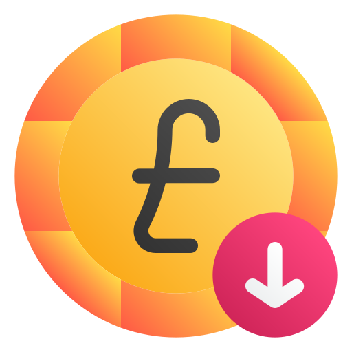 pfund sterling Generic Flat Gradient icon