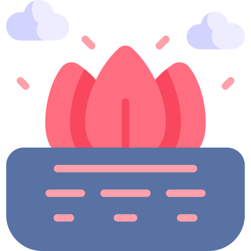 Chinese lantern Kawaii Flat icon