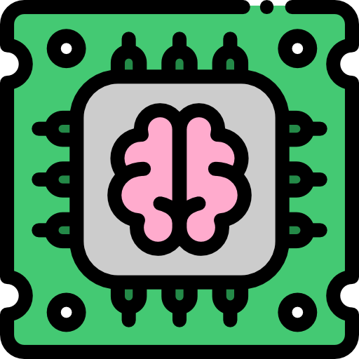 sztuczna inteligencja Detailed Rounded Lineal color ikona