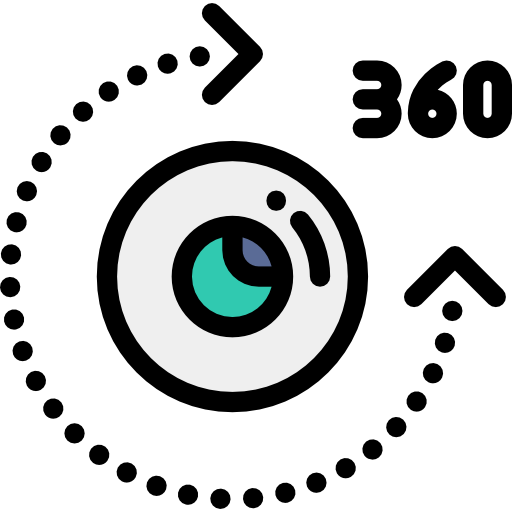 360 Detailed Rounded Lineal color icon