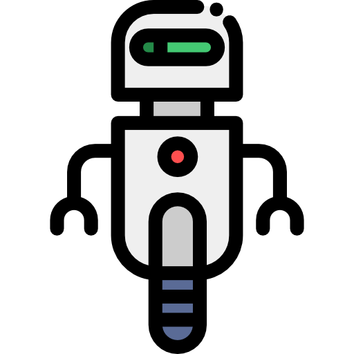 로봇 Detailed Rounded Lineal color icon