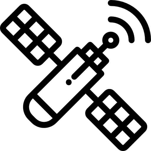 спутник Detailed Rounded Lineal иконка