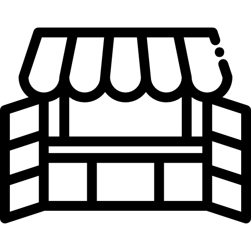 Киоск Detailed Rounded Lineal иконка