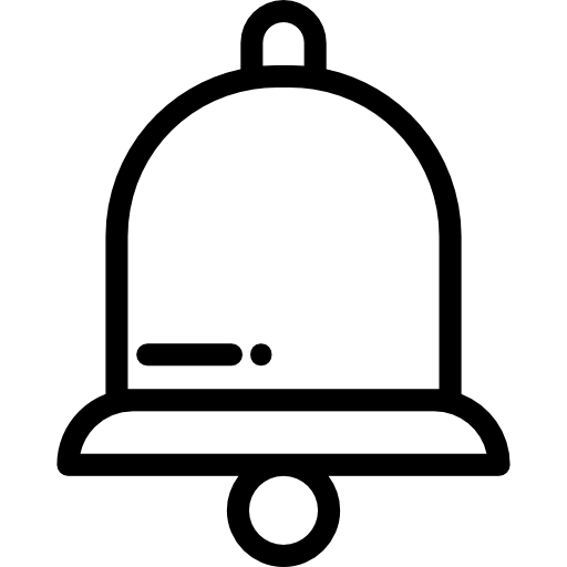 dzwonek Detailed Rounded Lineal ikona