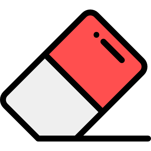 Eraser Detailed Rounded Lineal color icon