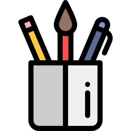 narzędzie do malowania Detailed Rounded Lineal color ikona