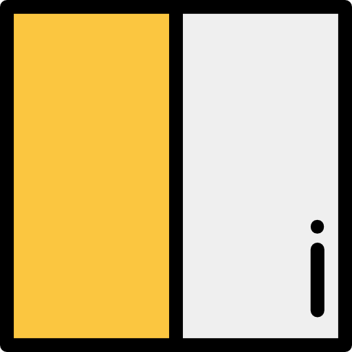 黒と白 Detailed Rounded Lineal color icon